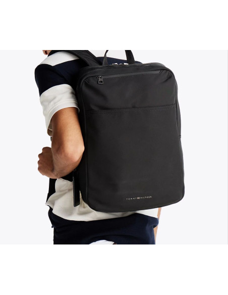 Tommy Hilfiger Zaino Con Custodia Per Laptop E Logo