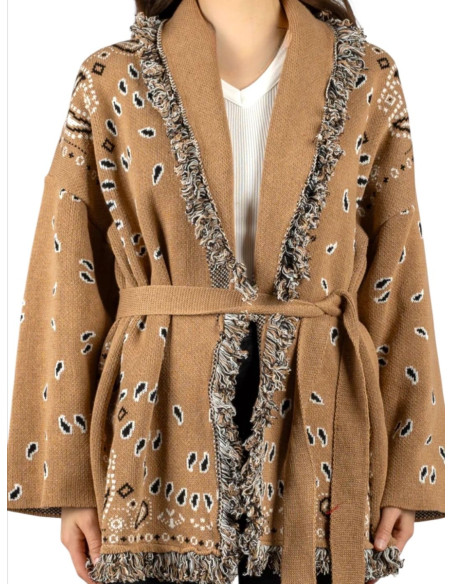Tensione In Cardigan Sfrangiato