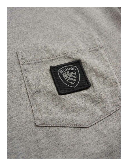 Blauer T-Shirt Melange Crowell
