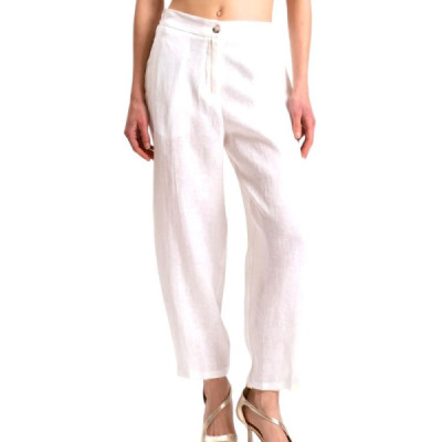 Vicolo Pantalone Carrot 100% Lino Vicolo Pantalone Carrot 100% Lino
