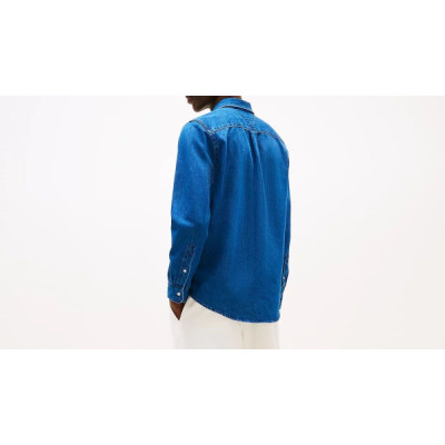 Tommy Hilfiger Camicia Regular Fit In Denim Tommy Hilfiger Camicia Regular Fit In Denim