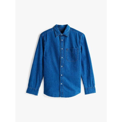 Tommy Hilfiger Camicia Regular Fit In Denim Tommy Hilfiger Camicia Regular Fit In Denim