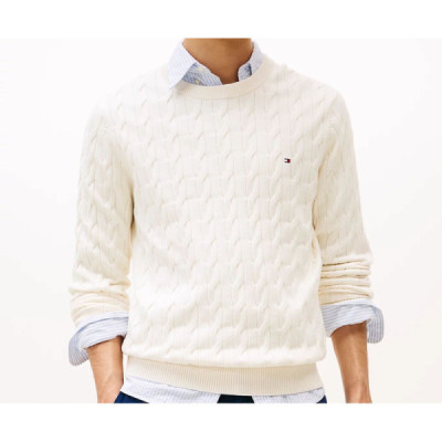 Tommy Hilfiger Pullover In Maglia Intrecciata Tommy Hilfiger Pullover In Maglia Intrecciata