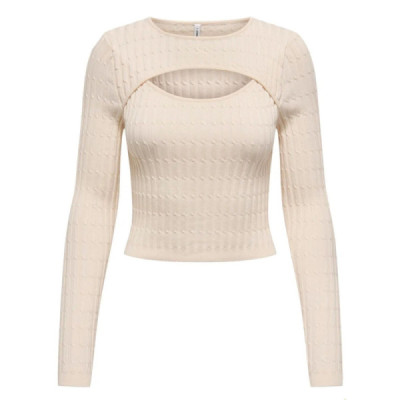 Only Maglia A Coste Crop Only Maglia A Coste Crop