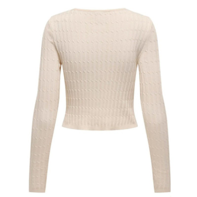 Only Maglia A Coste Crop Only Maglia A Coste Crop