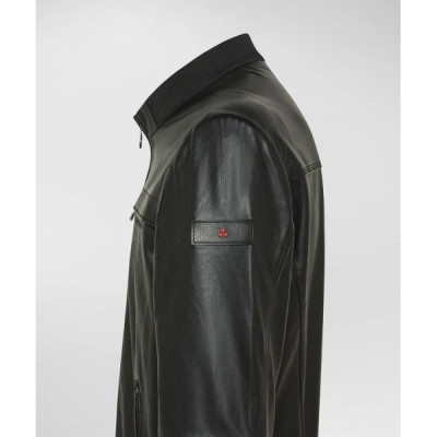 Peuterey Giacca In Pelle Con Taschini Al Petto Peuterey Giacca In Pelle Con Taschini Al Petto