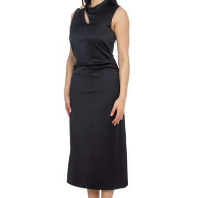 Vicolo Abito Midi con Cut Out e Applicazione Vicolo Abito Midi con Cut Out e Applicazione