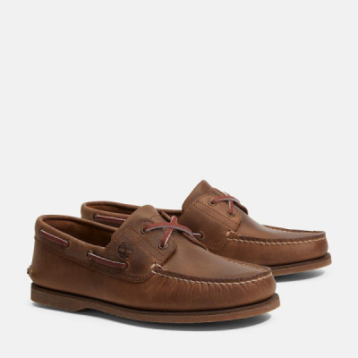 Timberland Scarpa Da Barca Classic Da Uomo In Marrone Scuro Timberland Scarpa Da Barca Classic Da Uomo In Marrone Scuro