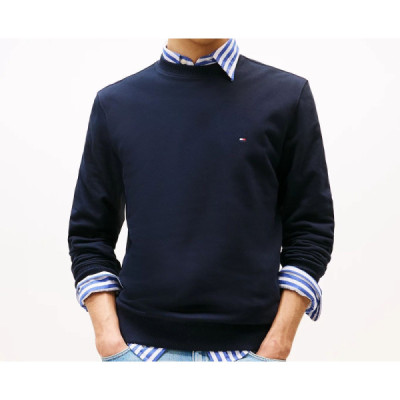 Tommy Hilfiger Felpa In Spugna Con Bandierina Ricamata Tommy Hilfiger Felpa In Spugna Con Bandierina Ricamata