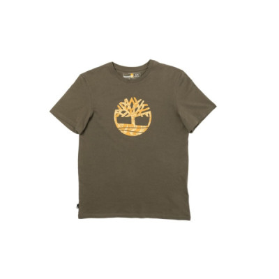 Timberland T-shirt Con Logo In Verde Timberland T-shirt Con Logo In Verde