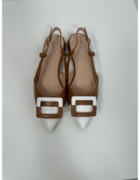 Susy Mix Slingback Bassa In Ecopelle