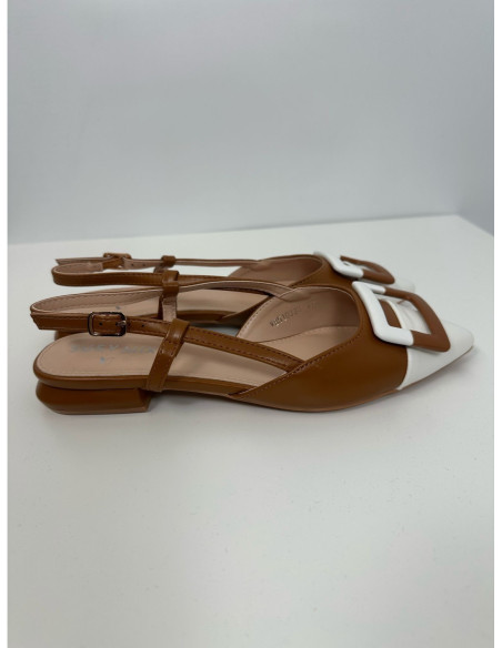 Susy Mix Slingback Bassa In Ecopelle
