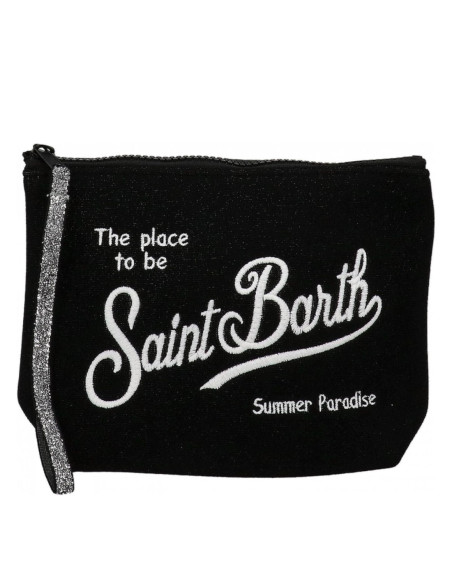 Saint Barth Pochette Aline Lurex Nera