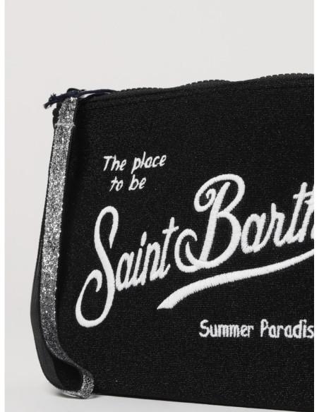Saint Barth Pochette Aline Lurex Nera