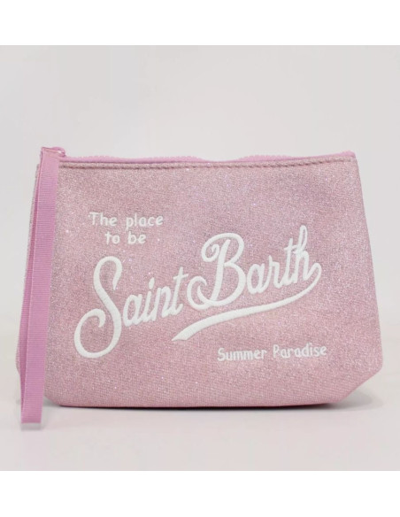 Saint Barth Pochette Aline Lurex Rosa