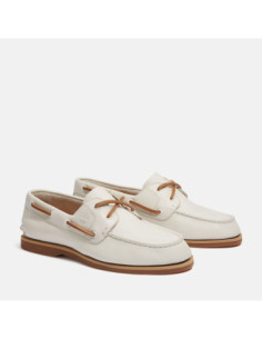 Timberland Scarpa Da Barca Classic Da Donna In Bianco