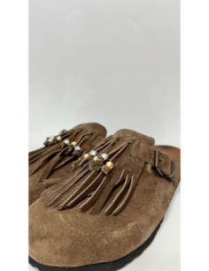 Ovyè Scarpe In Camoscio Taupe 2