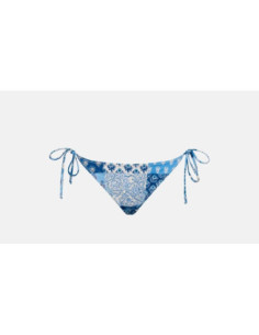 Saint Barth Virgo Slip Mare Classico Con Stampa Patch Floreale