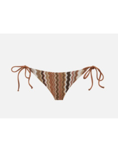 Saint Barth Virgo Slip Mare Classico In Maglia Raschel Con Motivo Ondulato
