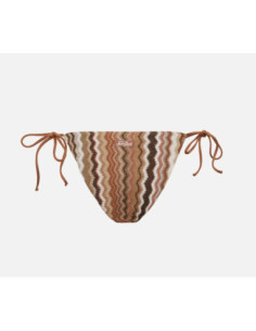 Saint Barth Virgo Slip Mare Classico In Maglia Raschel Con Motivo Ondulato 2