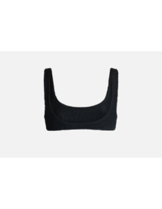 Saint Barth Bralette Classica Crinkle Naima Nera 2