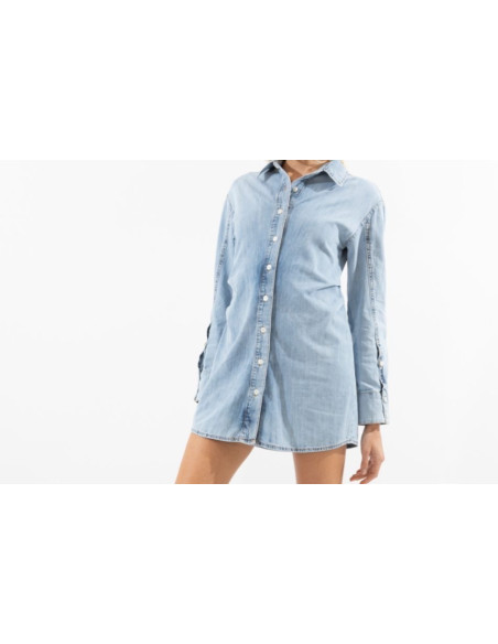 Haveone Vestito Chemisier In Denim