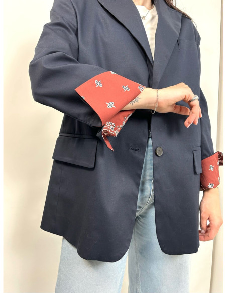 Vicolo Blazer Dettaglio Fantasia Bandana