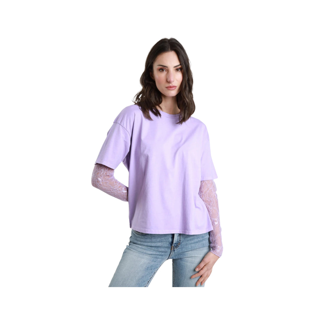Susy Mix T-Shirt Con Maniche In Pizzo 
11073