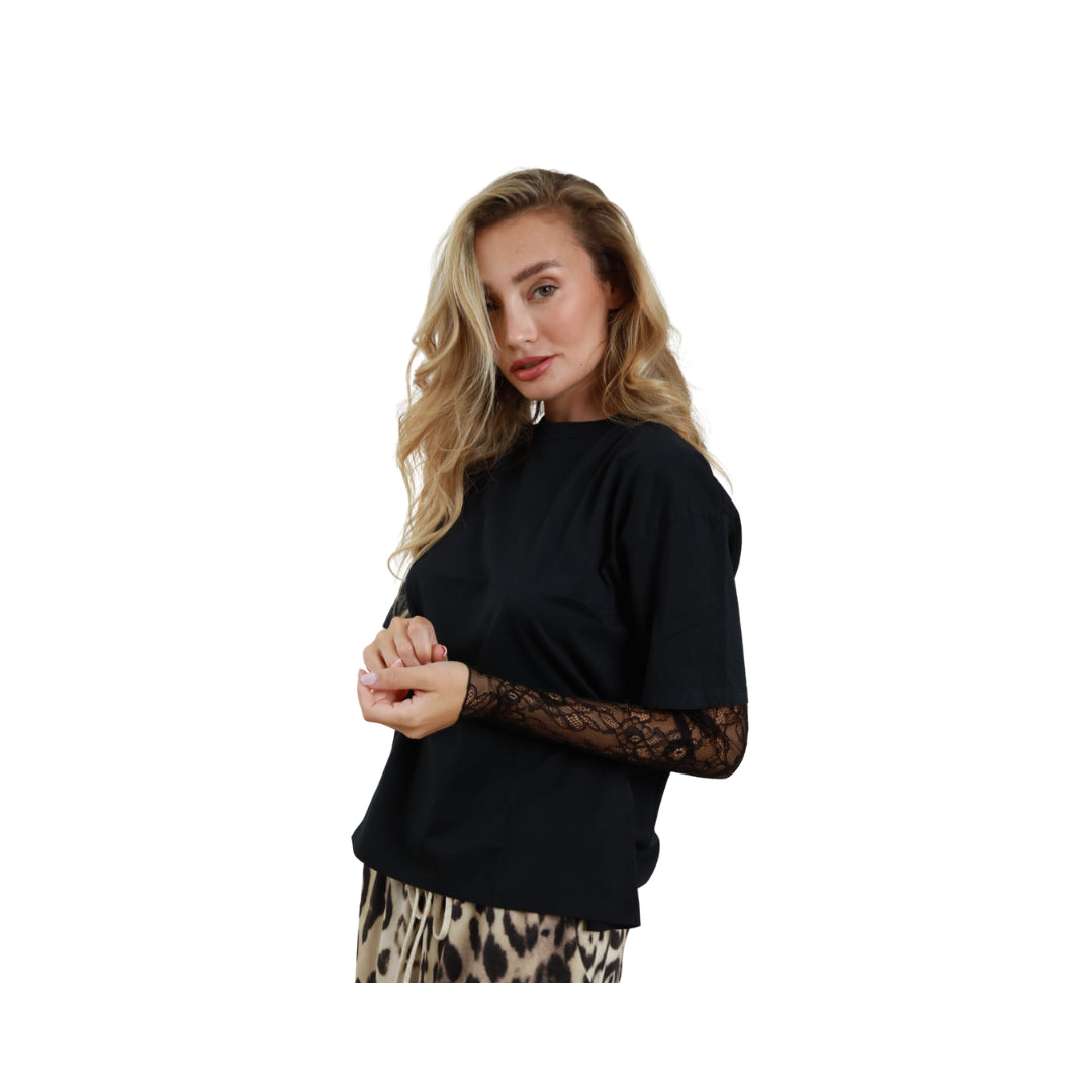 Susy Mix T-Shirt Con Maniche In Pizzo 
11073