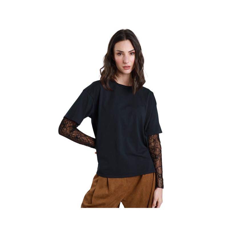 Susy Mix T-Shirt Con Maniche In Pizzo 
11073