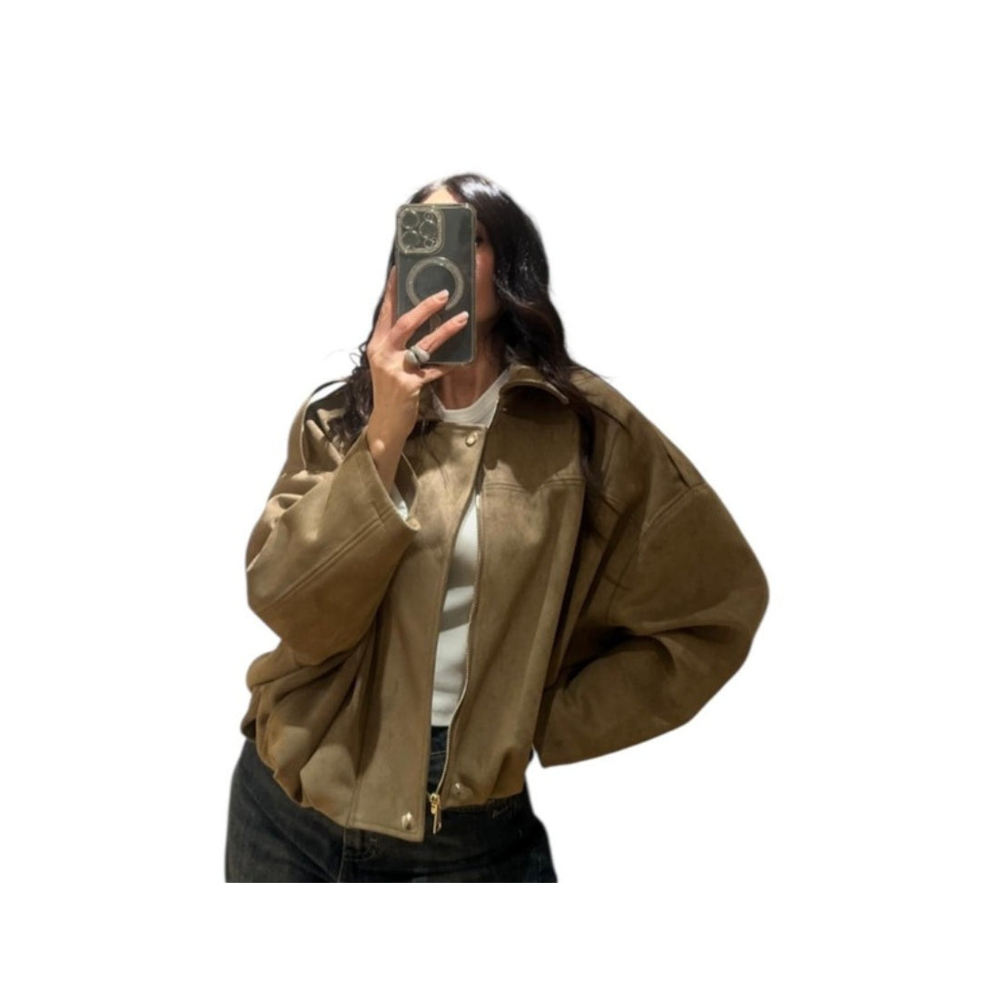 Tensione In Bomber In Eco Camoscio 
126074