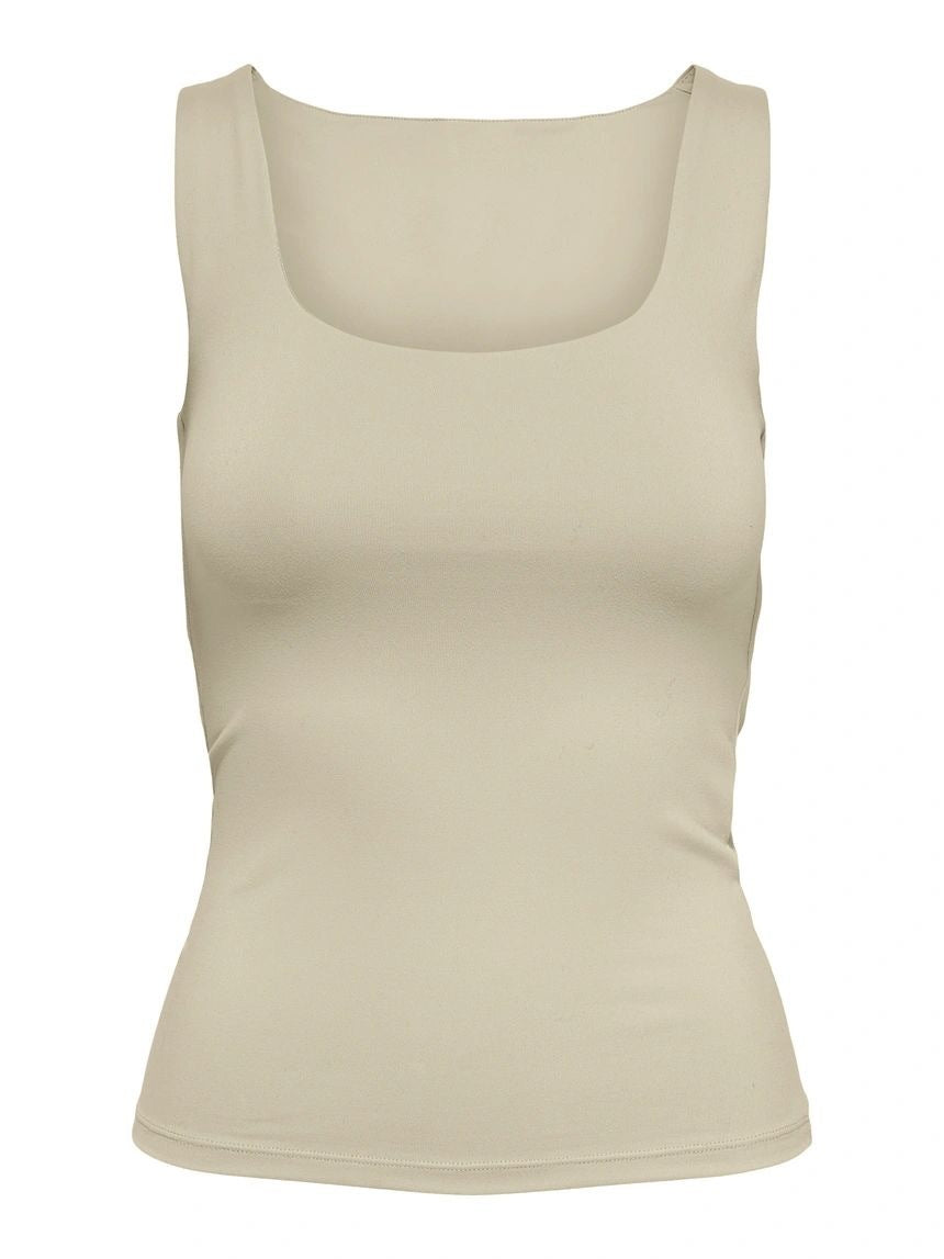 Only Canotta Con Scollo a U