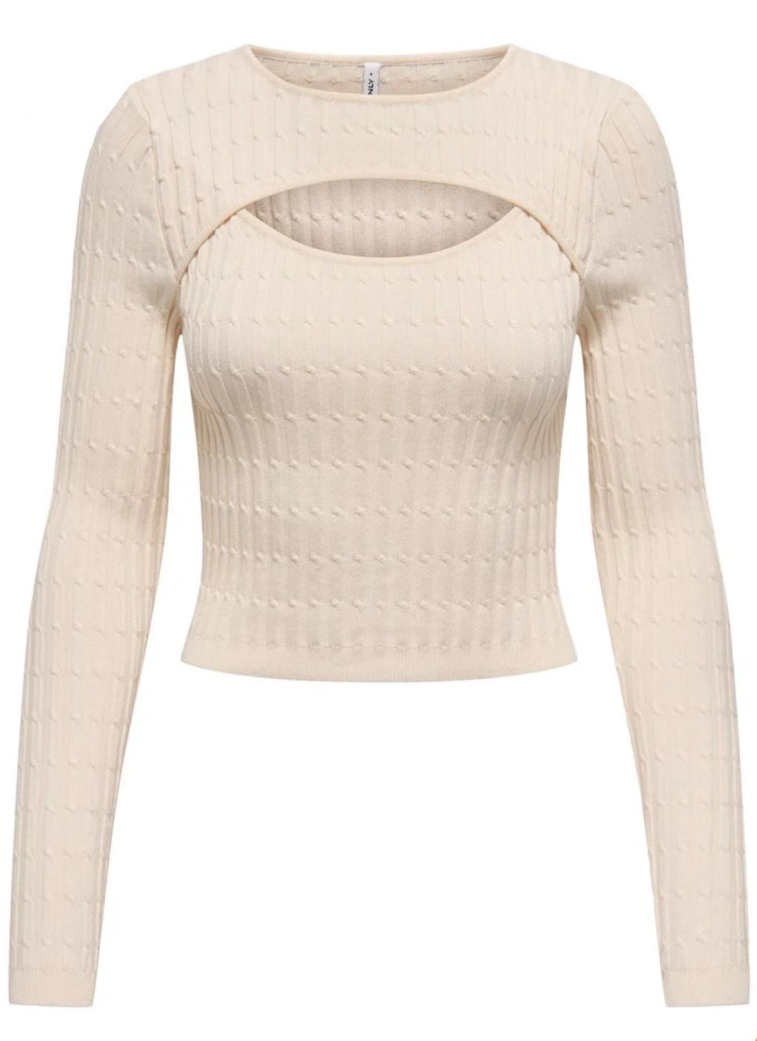 Only Maglia A Coste Crop