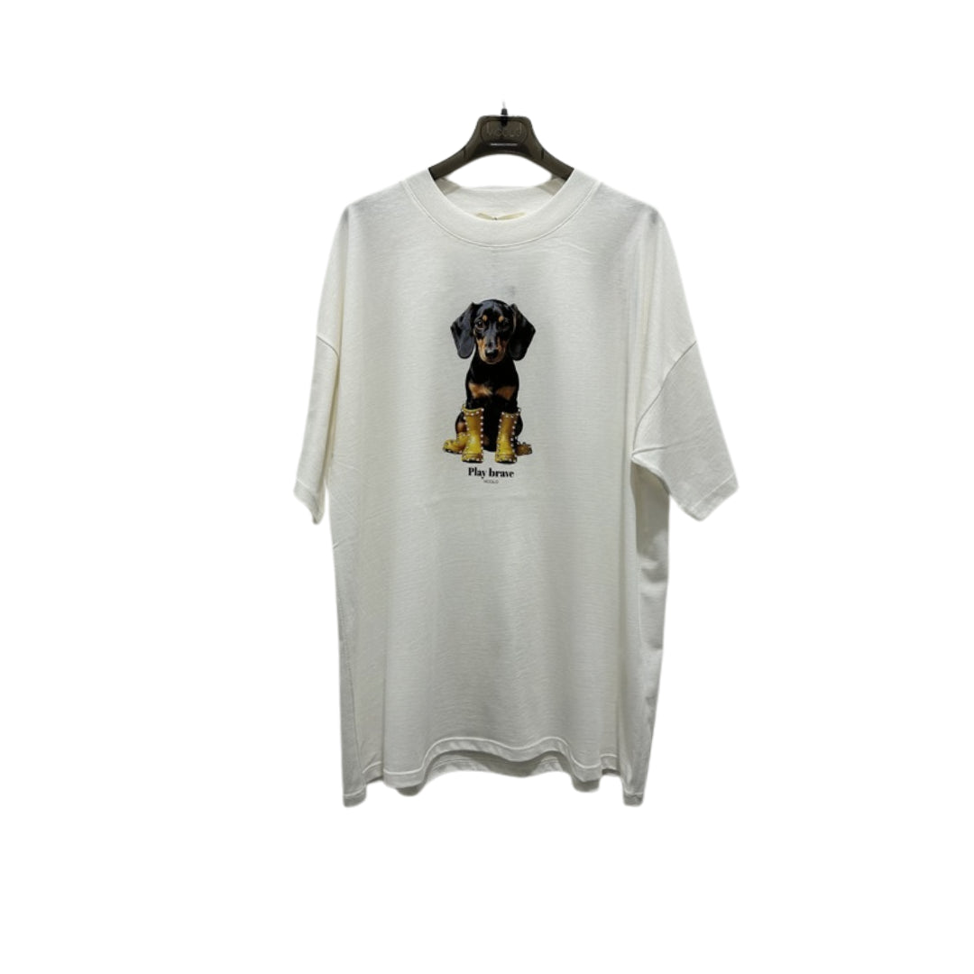 Vicolo T-shirt Con Stampa Bassotto