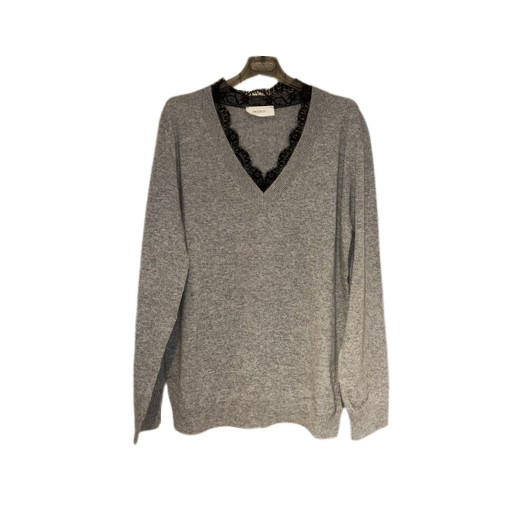 Vicolo Pull Scollo A V Con Inserti In Pizzo

22167F