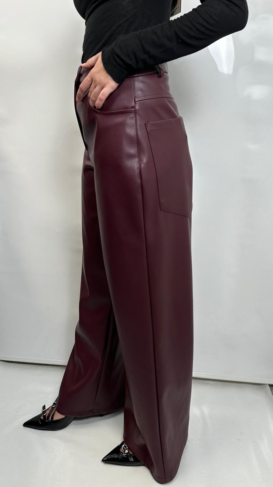 Tensione In Pantalone In Ecopelle