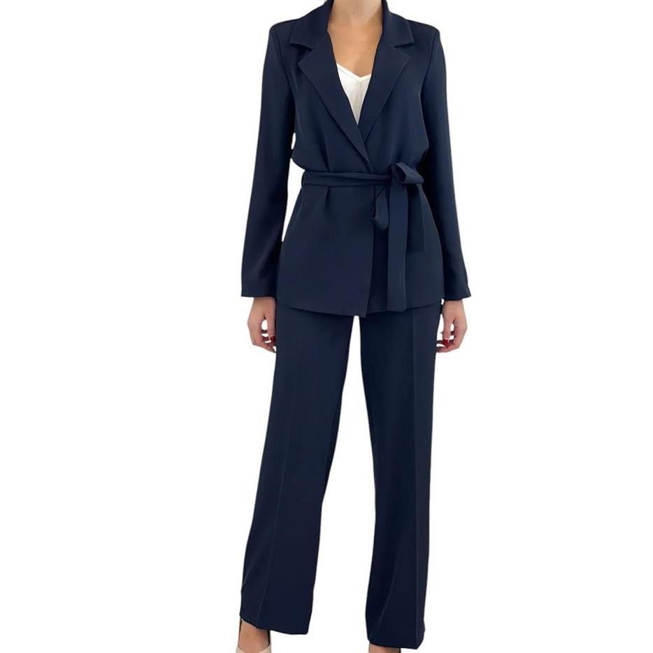 Susy Mix Completo Giacca Con Fiocco E Pantalone A Palazzo