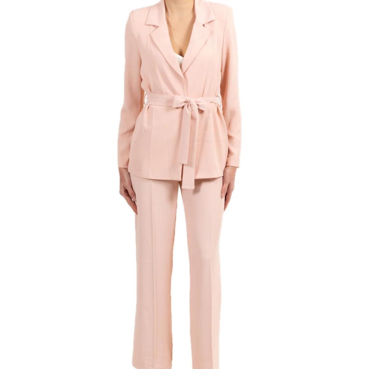 Susy Mix Completo Giacca Con Fiocco E Pantalone A Palazzo