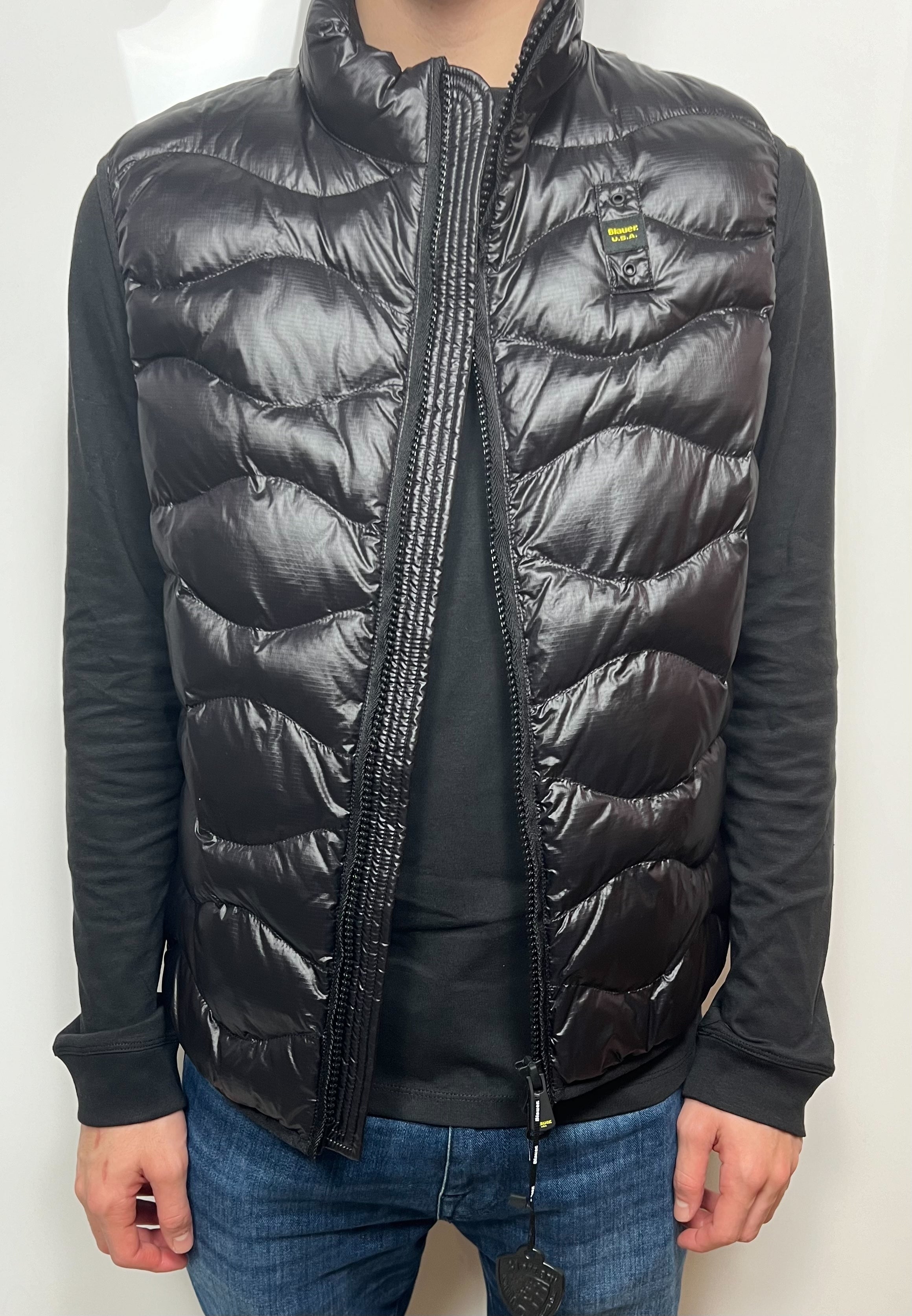 Blauer Gilet Nero