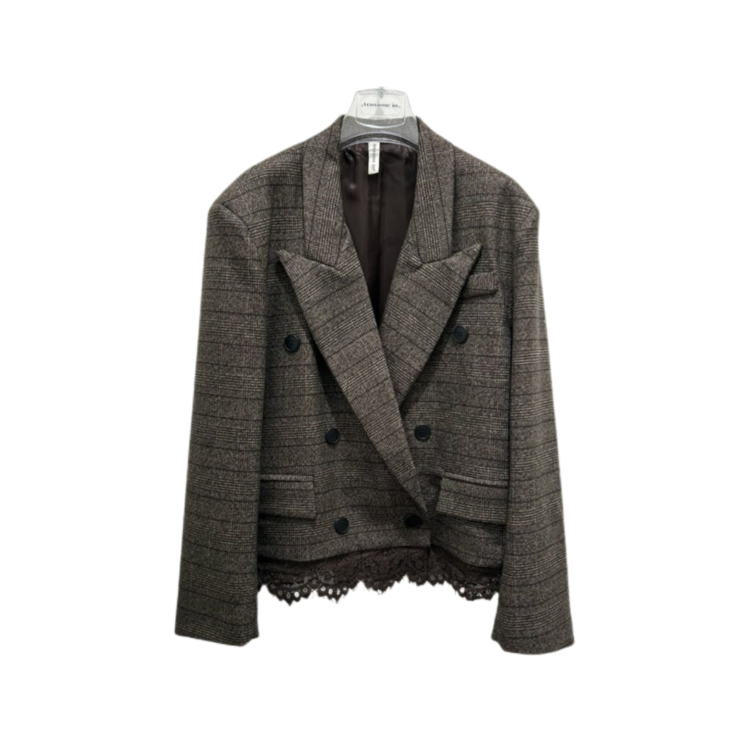 Tensione In Blazer Con Dettagli Pizzo

37714