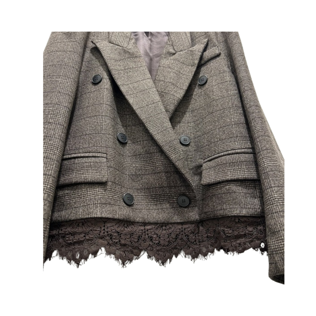 Tensione In Blazer Con Dettagli Pizzo

37714