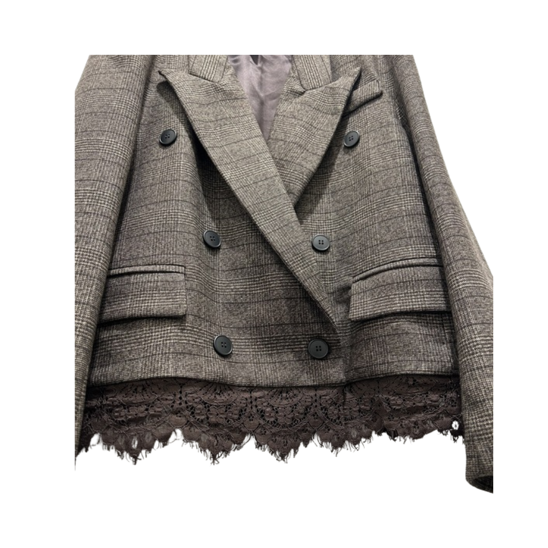 Tensione In Blazer Con Dettagli Pizzo

37714