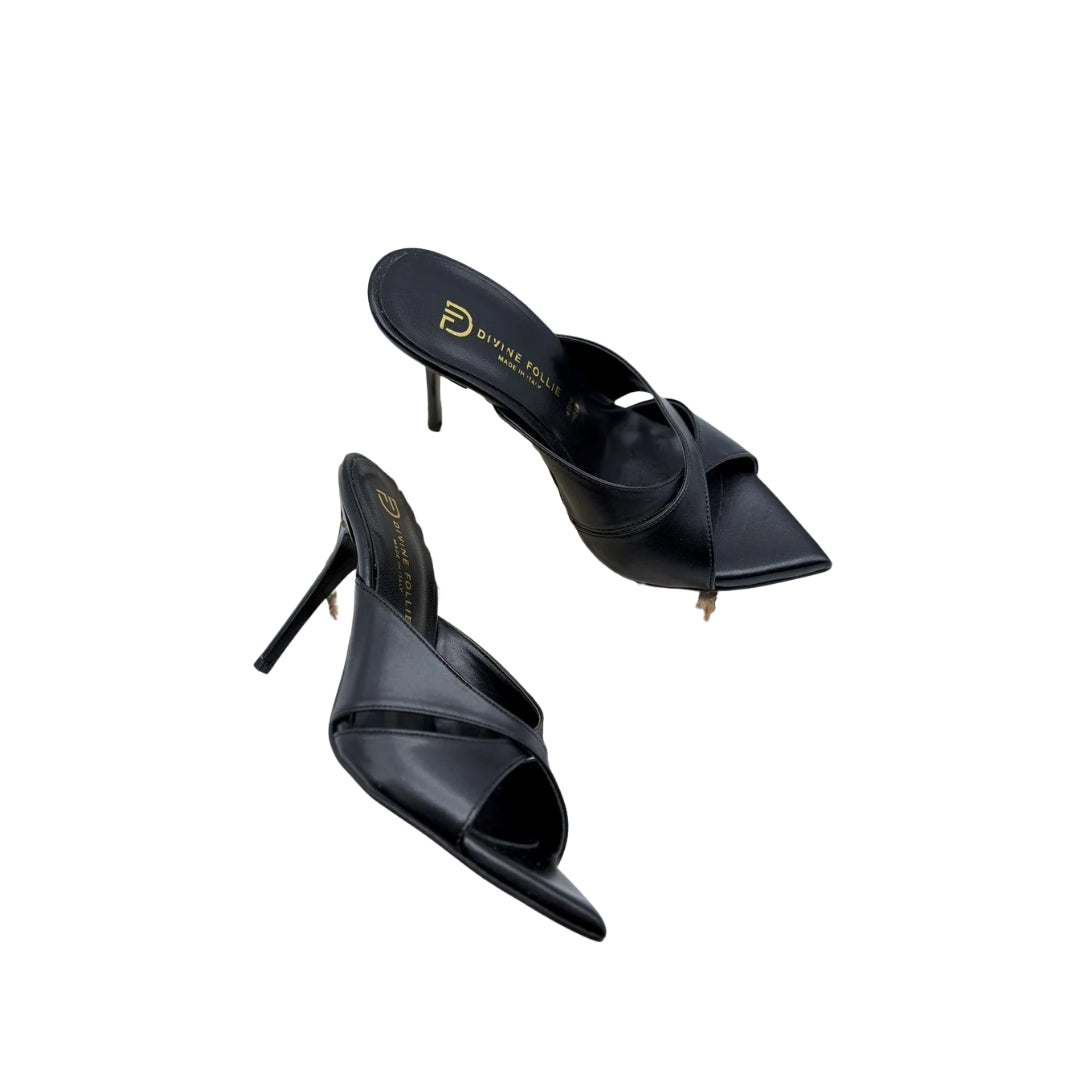 Divine Follie Sandalo A Punta Con Fasce Incrociate Tacco 10 cm