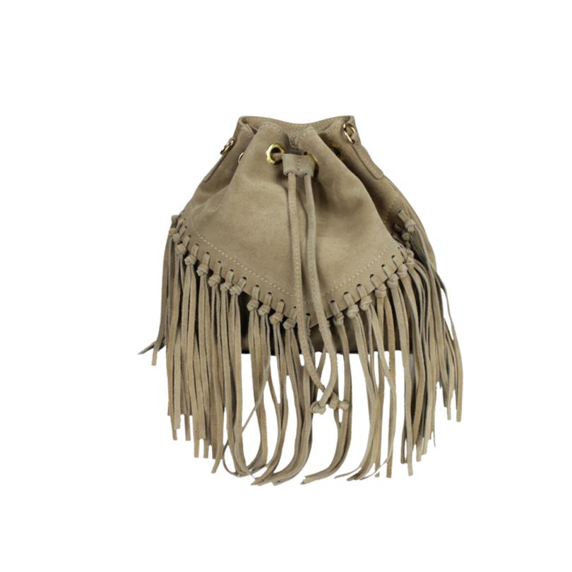 Borsa In Pelle Scamosciata Con Frange

5534