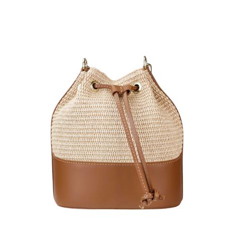Borsa A Secchiello In Rafia E Pelle

5854BEIGE