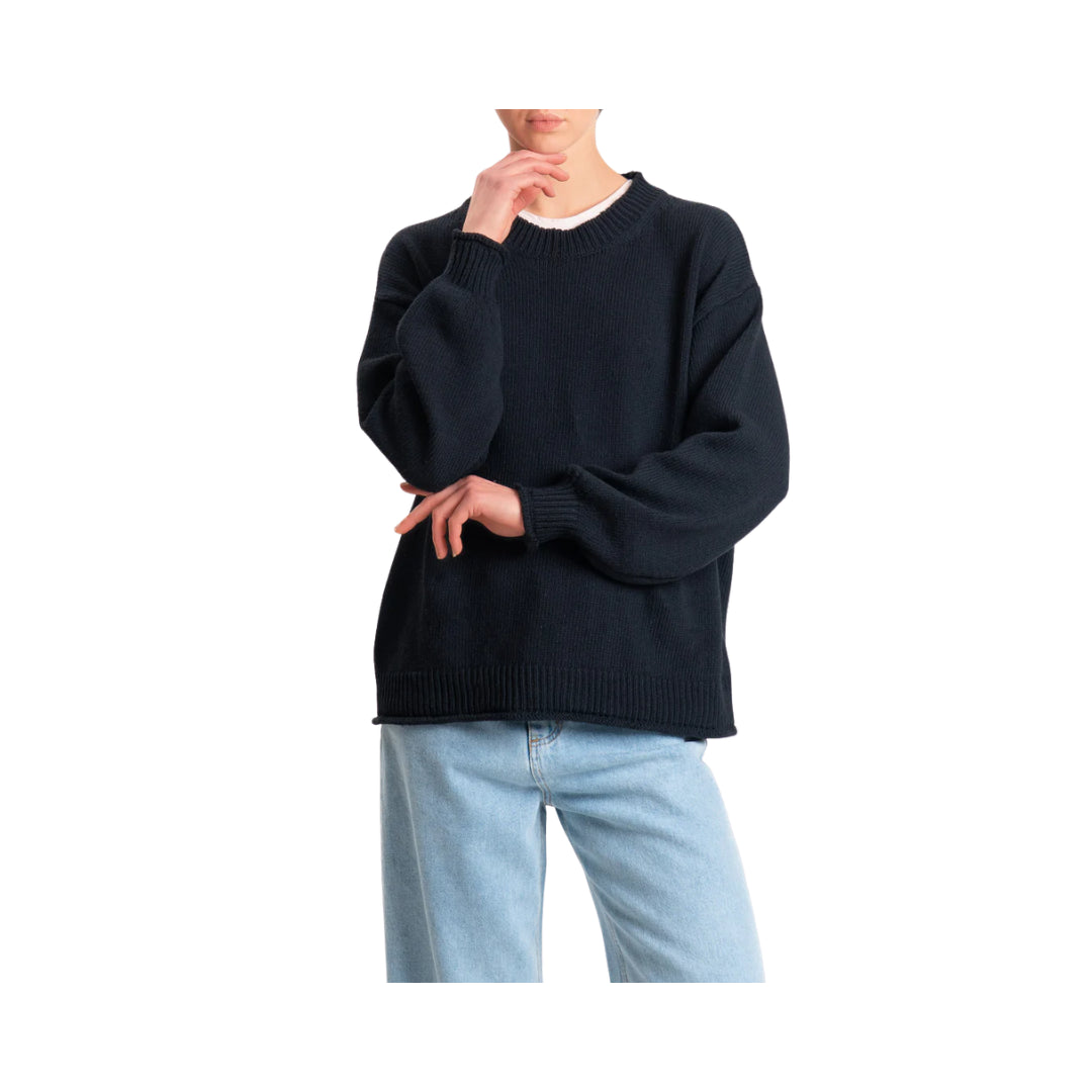 Vicolo Maglia Over Girocollo Bordi a Coste 
5AB5010