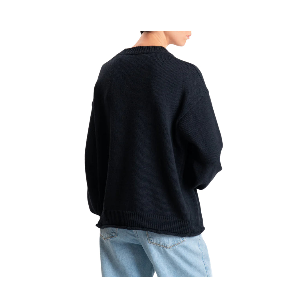 Vicolo Maglia Over Girocollo Bordi a Coste 
5AB5010