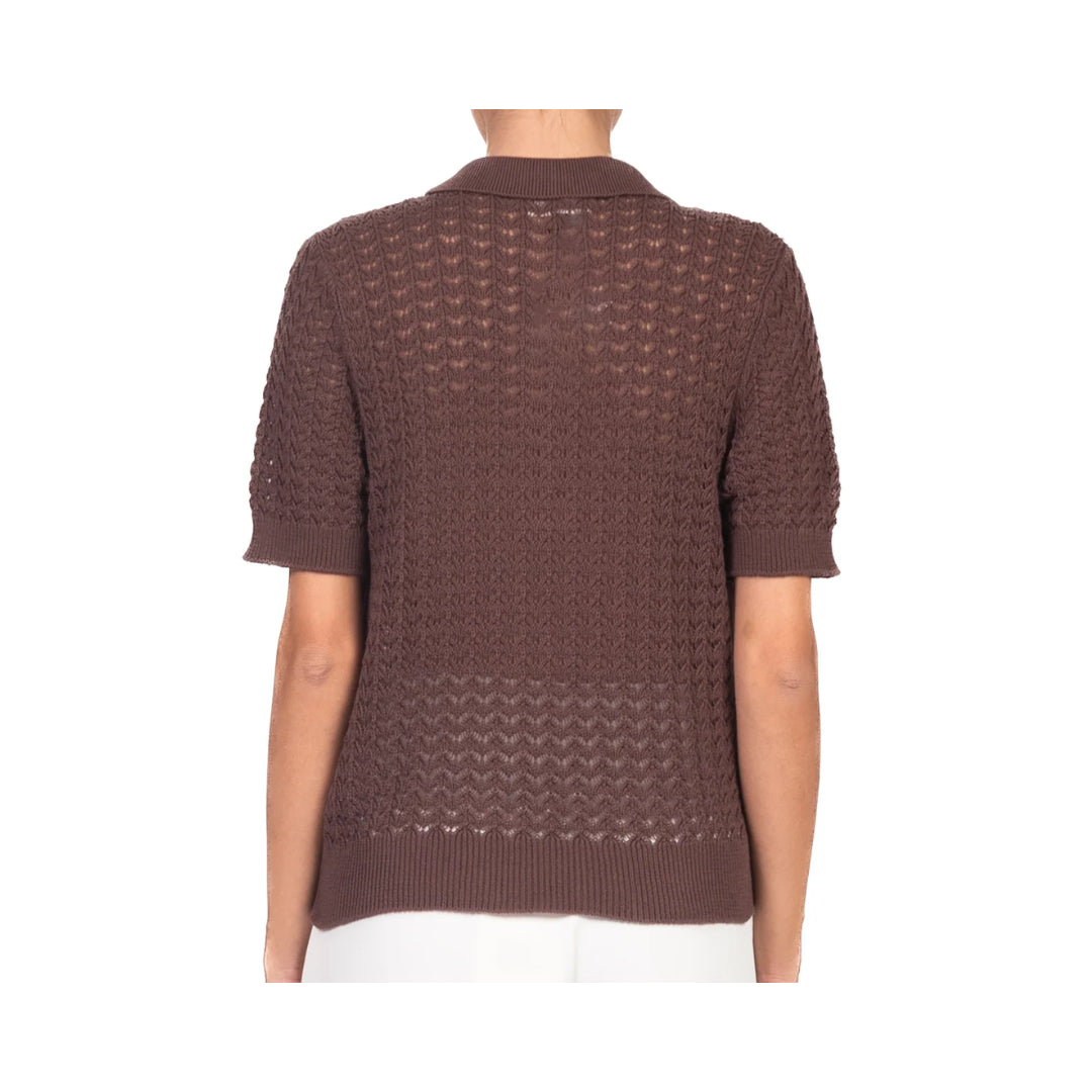 Maglia Polo Crochet  VICOLO

7AB7083BURRO