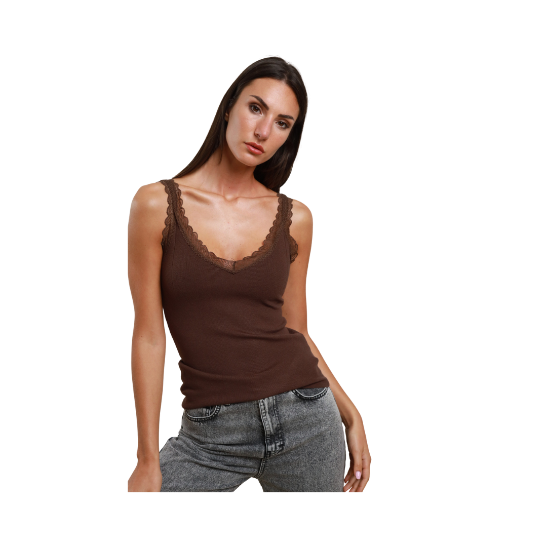 Susy Mix Canotta Con Dettagli In Pizzo

80571