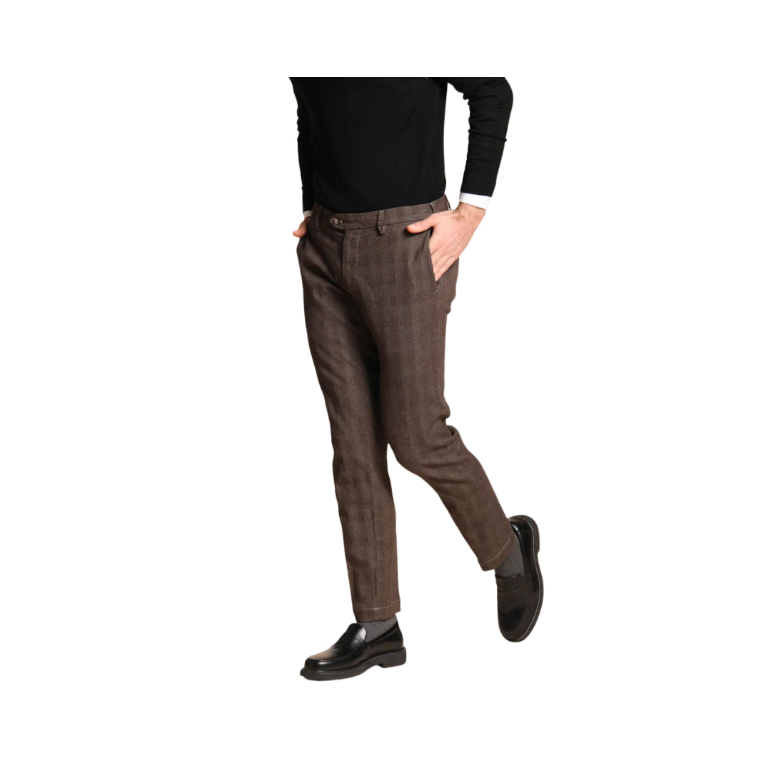 Mason's Pantaloni Chino Da Uomo New York Sartorial Con stampa Principe di Galles

9PN28963 P